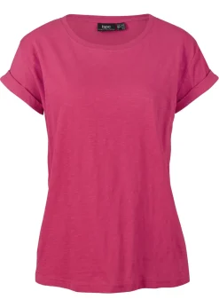 bonprix bonprix Básicos|Camisetas>Camiseta tipo boxy fucsia