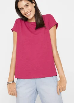 bonprix bonprix Básicos|Camisetas>Camiseta tipo boxy fucsia