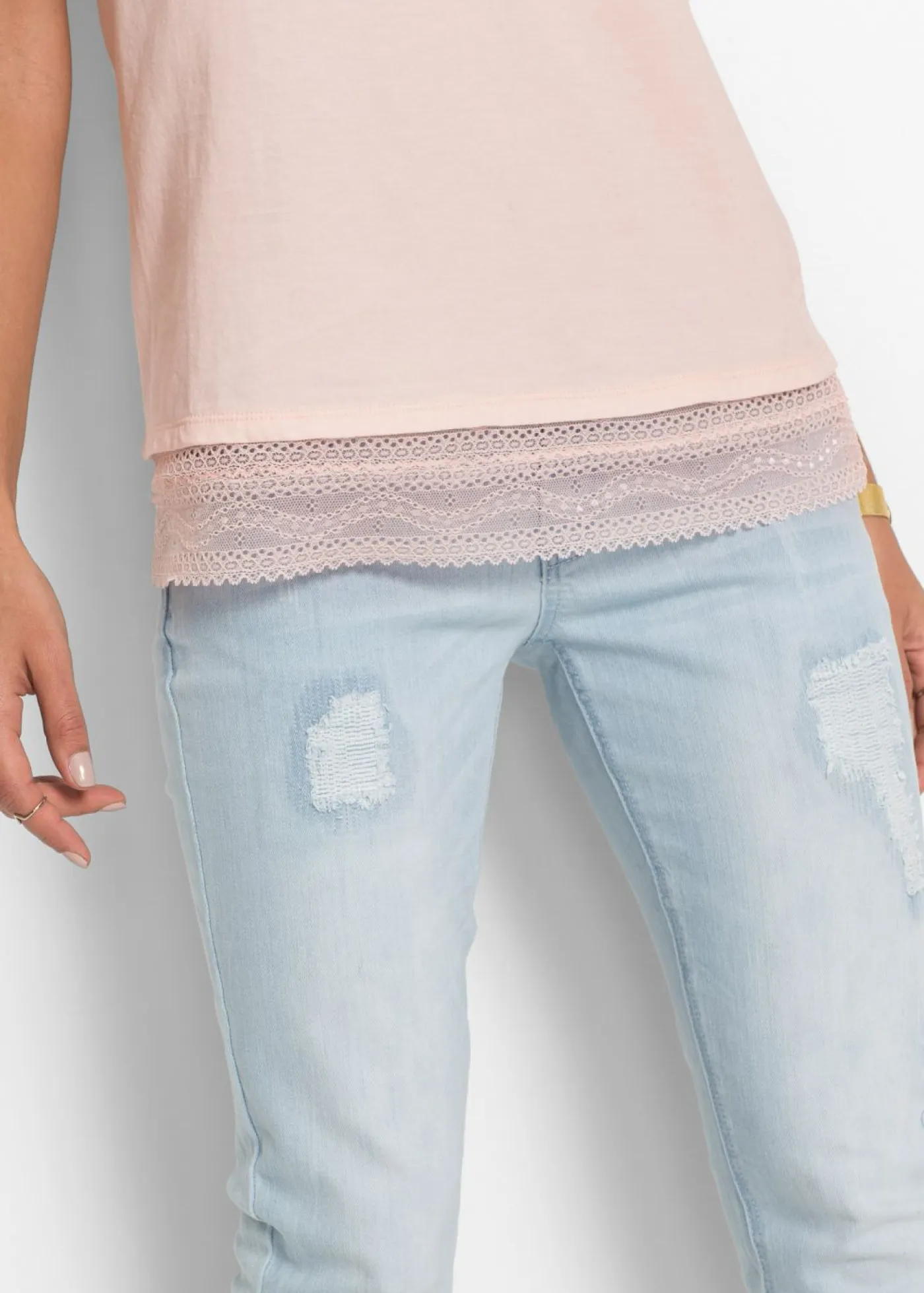 Mujer bonprix bonprix Camiseta tipo boxy de algodón