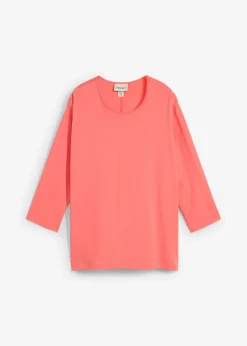 bonprix bonprix Camisetas>Camiseta tipo boxy de algodón orgánico Salmón claro