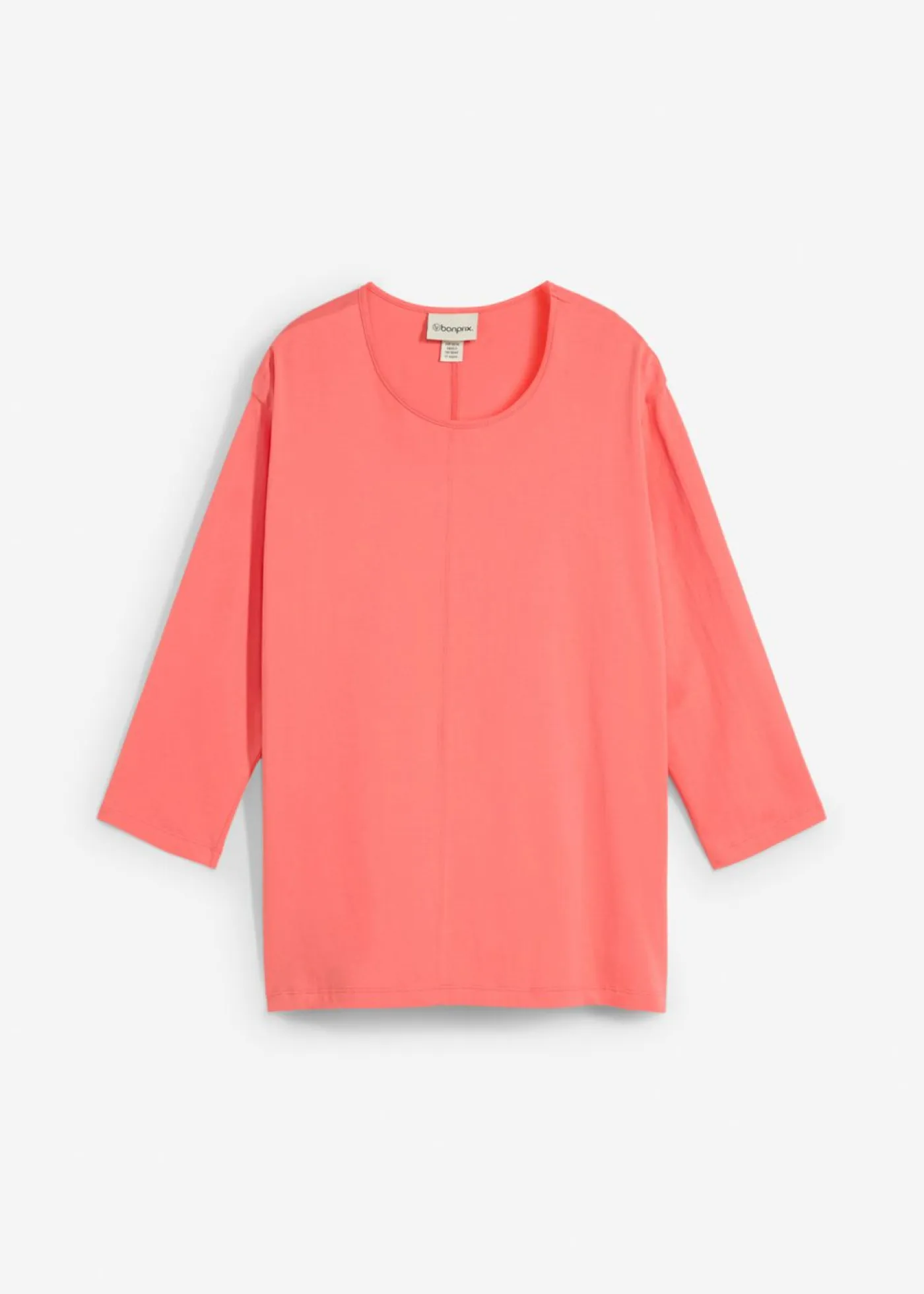 bonprix bonprix Camisetas>Camiseta tipo boxy de algodón orgánico Salmón claro