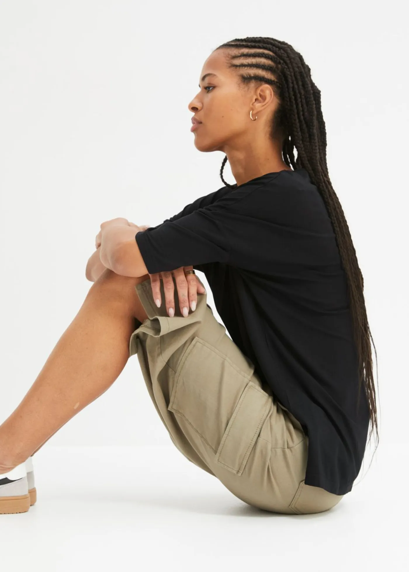 Mujer bonprix bonprix Camiseta tipo boxy de mezcla de viscosa suave