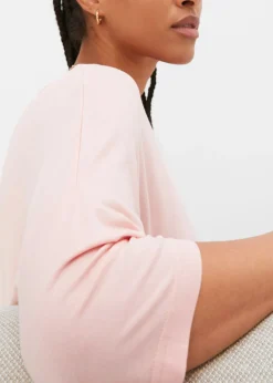 Mujer bonprix bonprix Camiseta tipo boxy de mezcla de viscosa suave