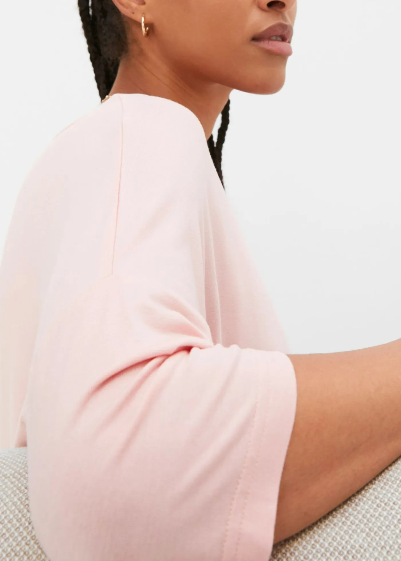 Mujer bonprix bonprix Camiseta tipo boxy de mezcla de viscosa suave