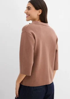 Mujer bonprix bonprix Camiseta tipo polo de punto