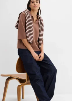 Mujer bonprix bonprix Camiseta tipo polo de punto