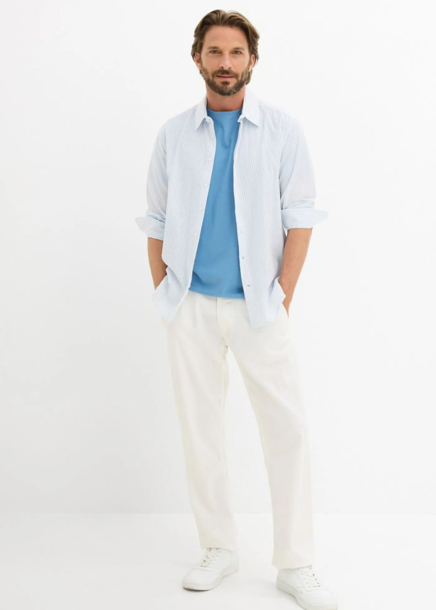 bonprix bonprix Básicos En Rebajas|Ropa Deportiva>Camiseta (5 unidades) Azul mate + denim + índico claro + azul marino + gris jaspeado