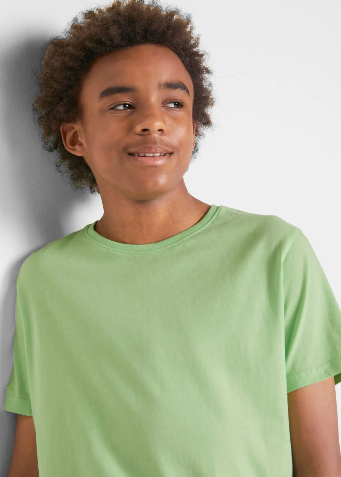 bonprix bonprix Ropa 2 A 9 Años·Multipack|Ropa 2 A 9 Años·Camisetas>Camiseta (3 unidades) de algodón puro Agua oscuro + menta suave + blanco