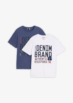 Hombre bonprix bonprix Camiseta (2 unidades) de algodón orgánico puro