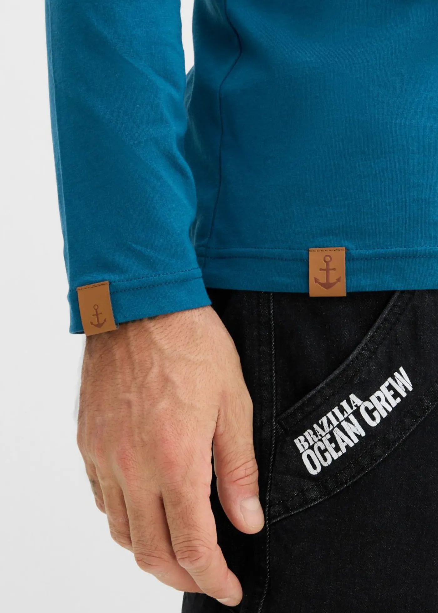 Hombre bonprix bonprix Camiseta (2 unidades) de algodón orgánico puro con manga larga y cuello henley