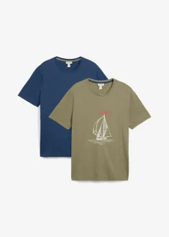 Hombre bonprix bonprix Camiseta (2 unidades) de algodón orgánico puro