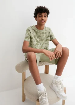 Niños bonprix bonprix Camiseta y bermudas de algodón orgánico (conjunto de 2 piezas)