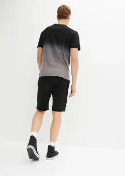 Hombre bonprix bonprix Camiseta y bermudas de chándal (2 piezas) de algodón puro