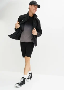 Hombre bonprix bonprix Camiseta y bermudas de chándal (2 piezas) de algodón puro