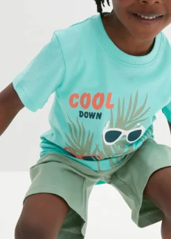 Niños bonprix bonprix Camiseta y pantalón corto (conjunto de 2 piezas) de algodón orgánico