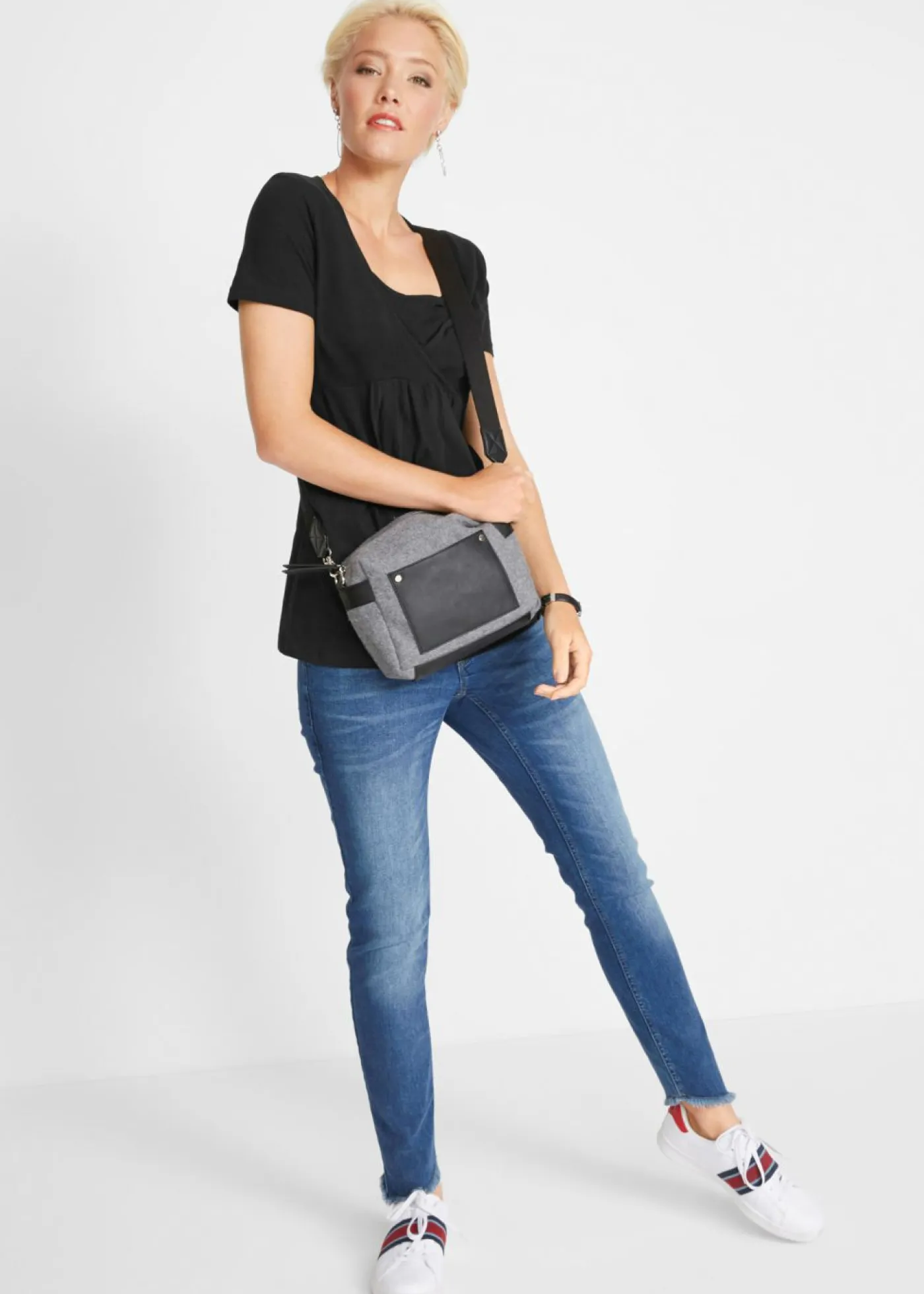 Mujer bonprix bonprix Camisetas premamá y de lactancia 2 en 1 (2 unidades)