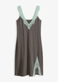 Mujer bonprix bonprix Camisón con viscosa y encaje
