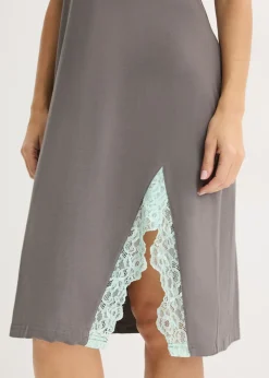 Mujer bonprix bonprix Camisón con viscosa y encaje