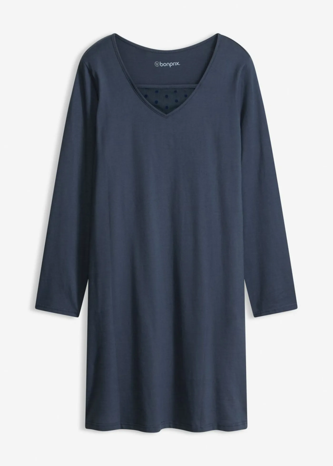 bonprix bonprix Ropa Para Dormir>Camisón de algodón suave Azul intenso