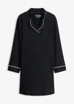 bonprix bonprix Ropa Para Dormir>Camisón de algodón suave Negro
