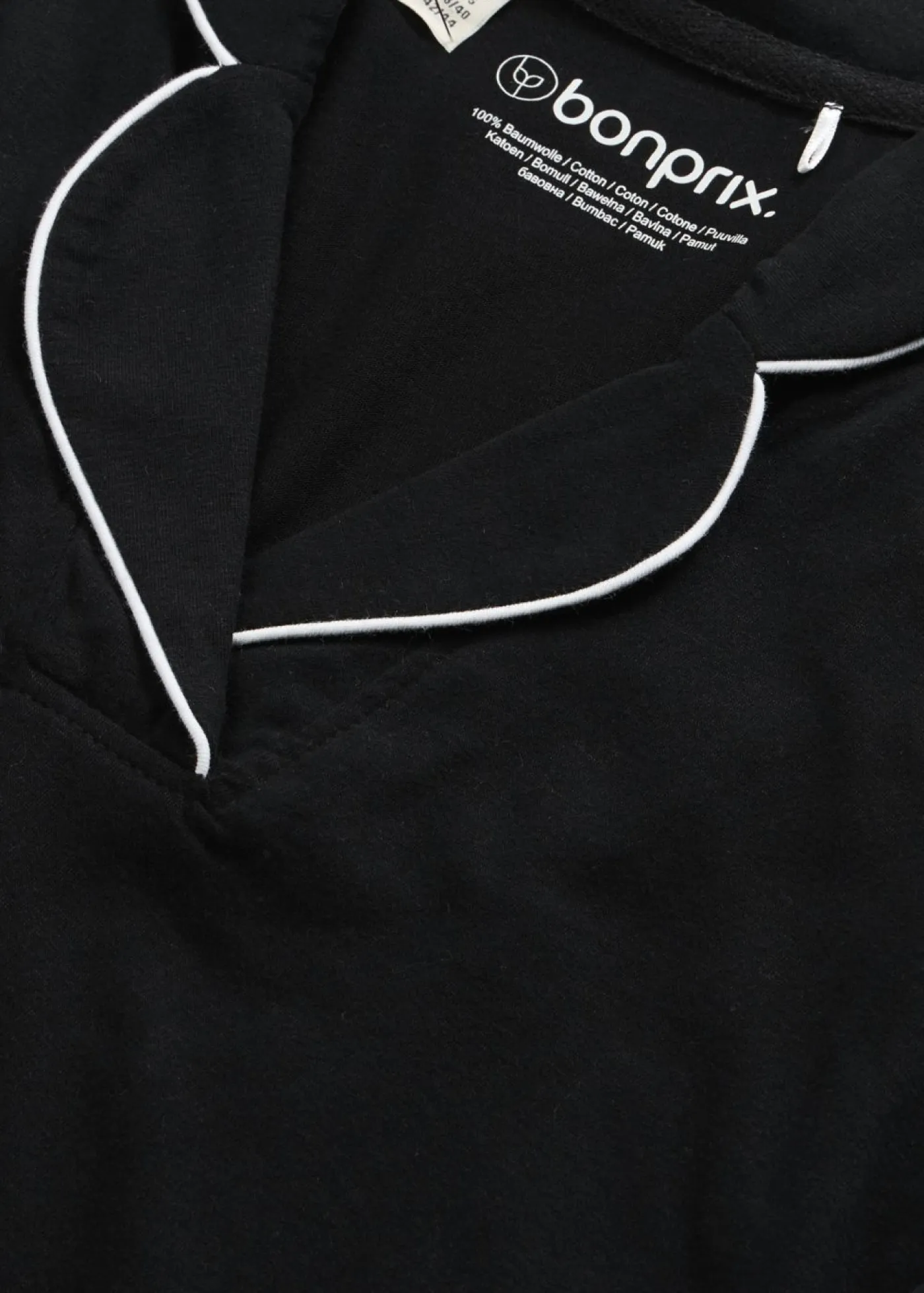 bonprix bonprix Ropa Para Dormir>Camisón de algodón suave Negro