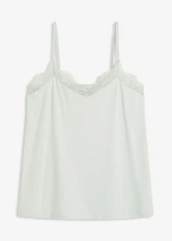 bonprix bonprix Ropa Para Dormir>Camisón de mezcla de viscosa suave mentol claro