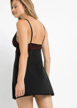 Mujer bonprix bonprix Camisón de satén con lazo en el pecho