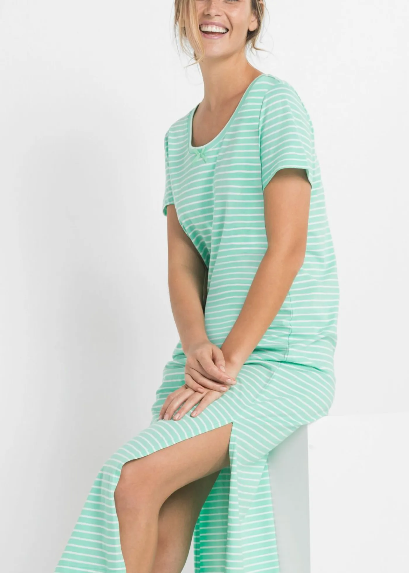 Mujer bonprix bonprix Camisón largo de algodón puro