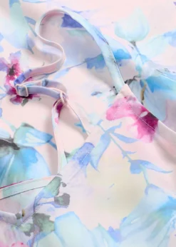 bonprix bonprix Ropa Para Dormir>Camisón largo de satén brillante rosa claro con flores