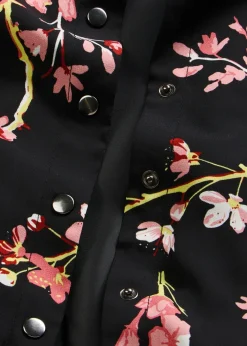 bonprix bonprix Chaquetas Y Abrigos>Cazadora corta Negro-rosa de flores