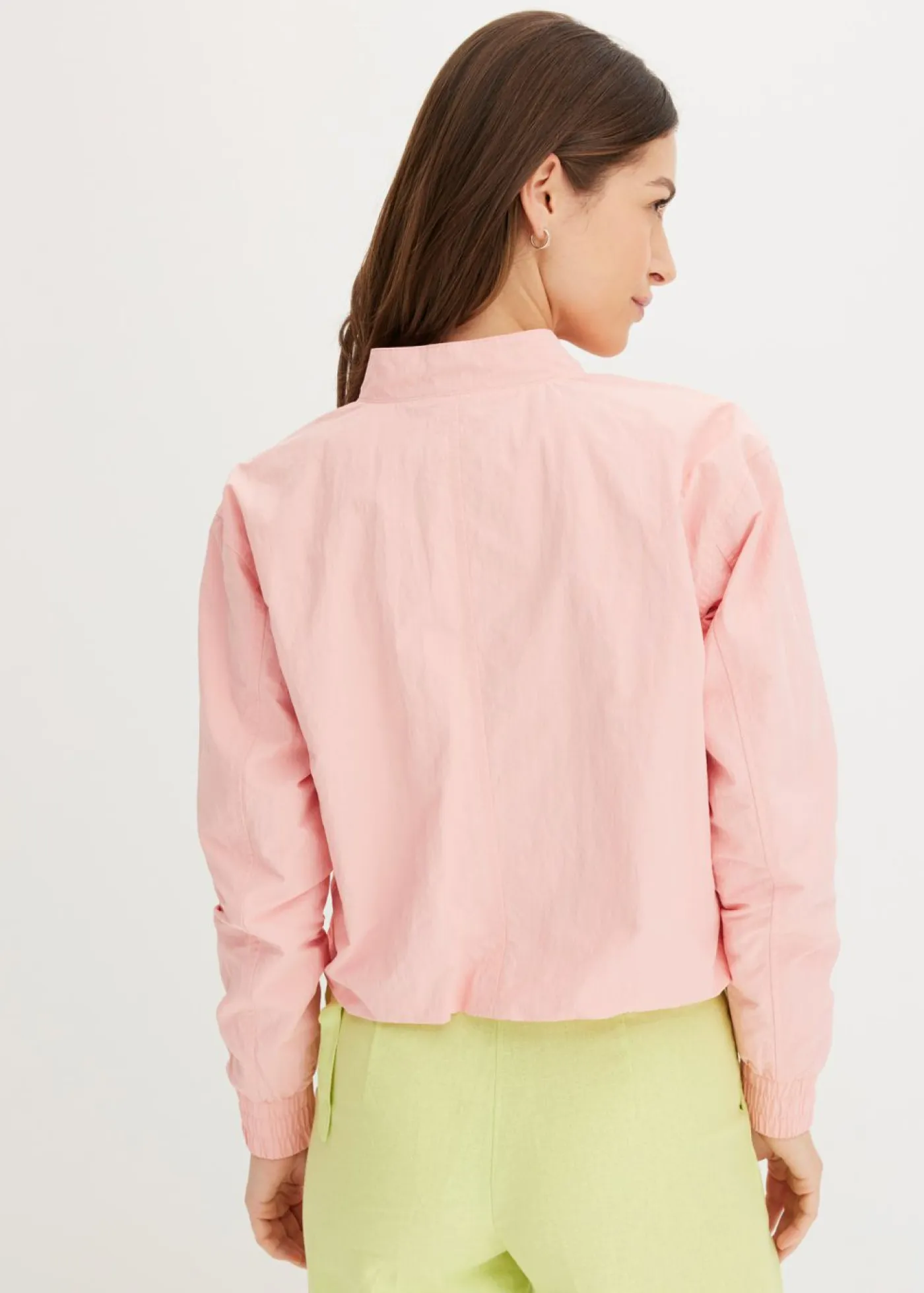 bonprix bonprix Chaquetas Y Abrigos>Cazadora corta y suave rosa pálido