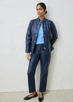 Mujer bonprix bonprix Cazadora de cuero en napa de cordero