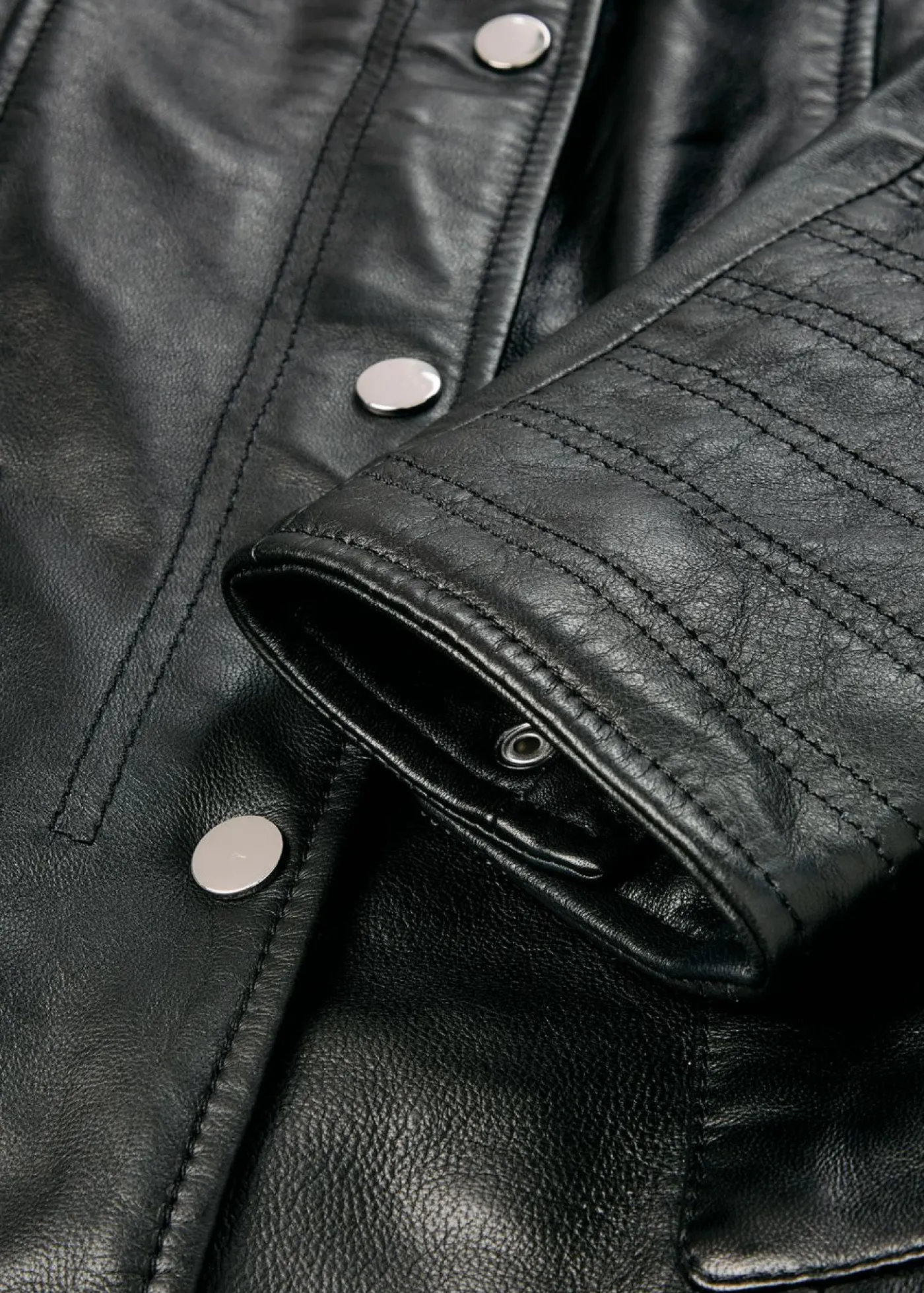 bonprix bonprix Premium|Chaquetas Y Abrigos>Cazadora de cuero en napa de cordero Negro