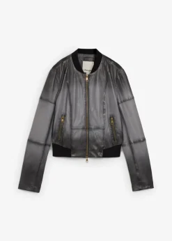 Mujer bonprix bonprix Cazadora de cuero en napa de cordero