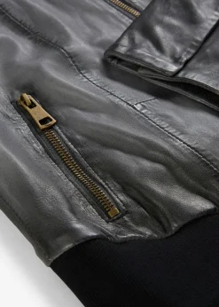 Mujer bonprix bonprix Cazadora de cuero en napa de cordero