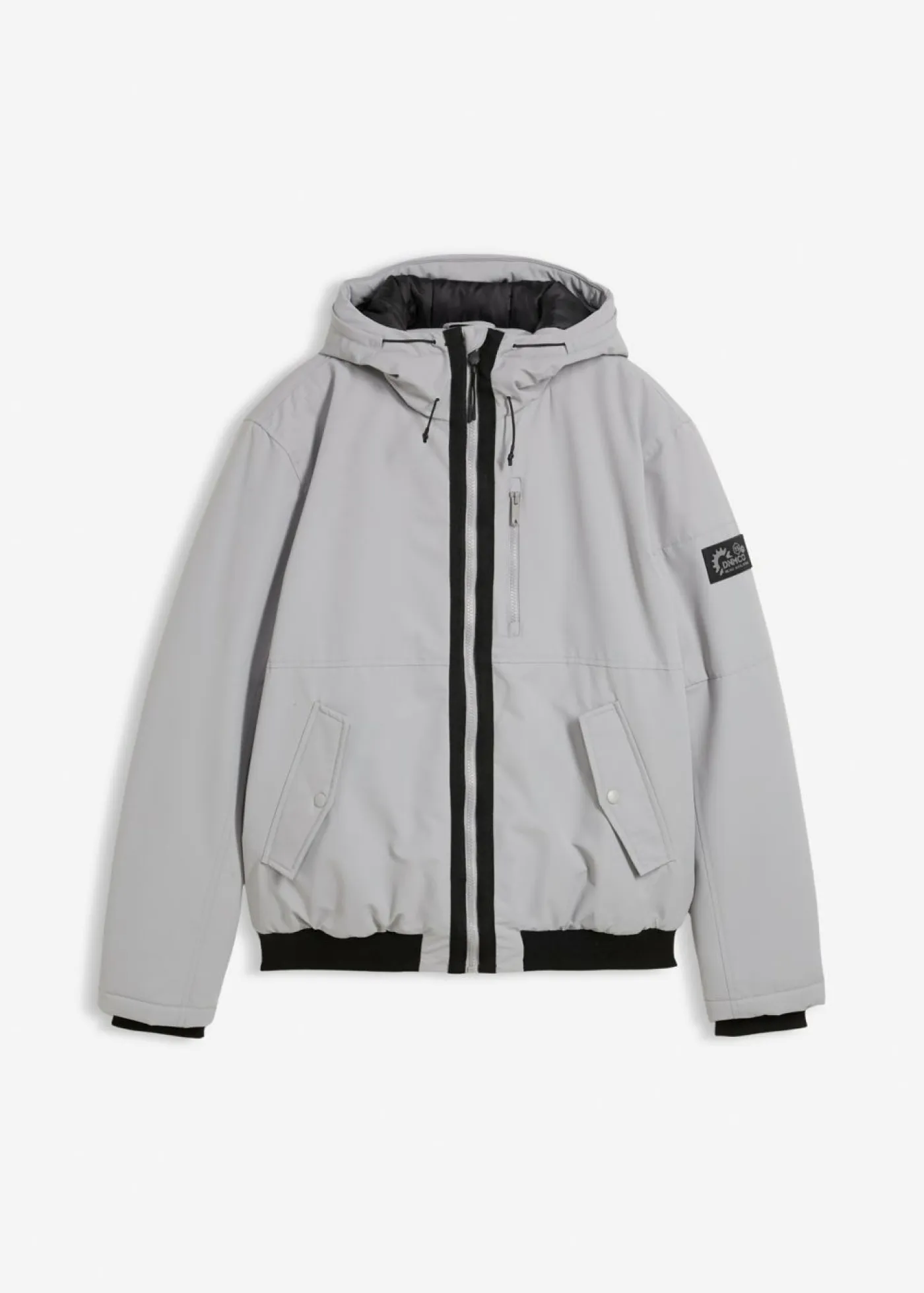 bonprix bonprix Chaquetas Y Abrigos·Chaquetas|Chaquetas Y Abrigos·Abrigos De Invierno>Cazadora de invierno con detalles capucha y detalles deportivos gris sombra