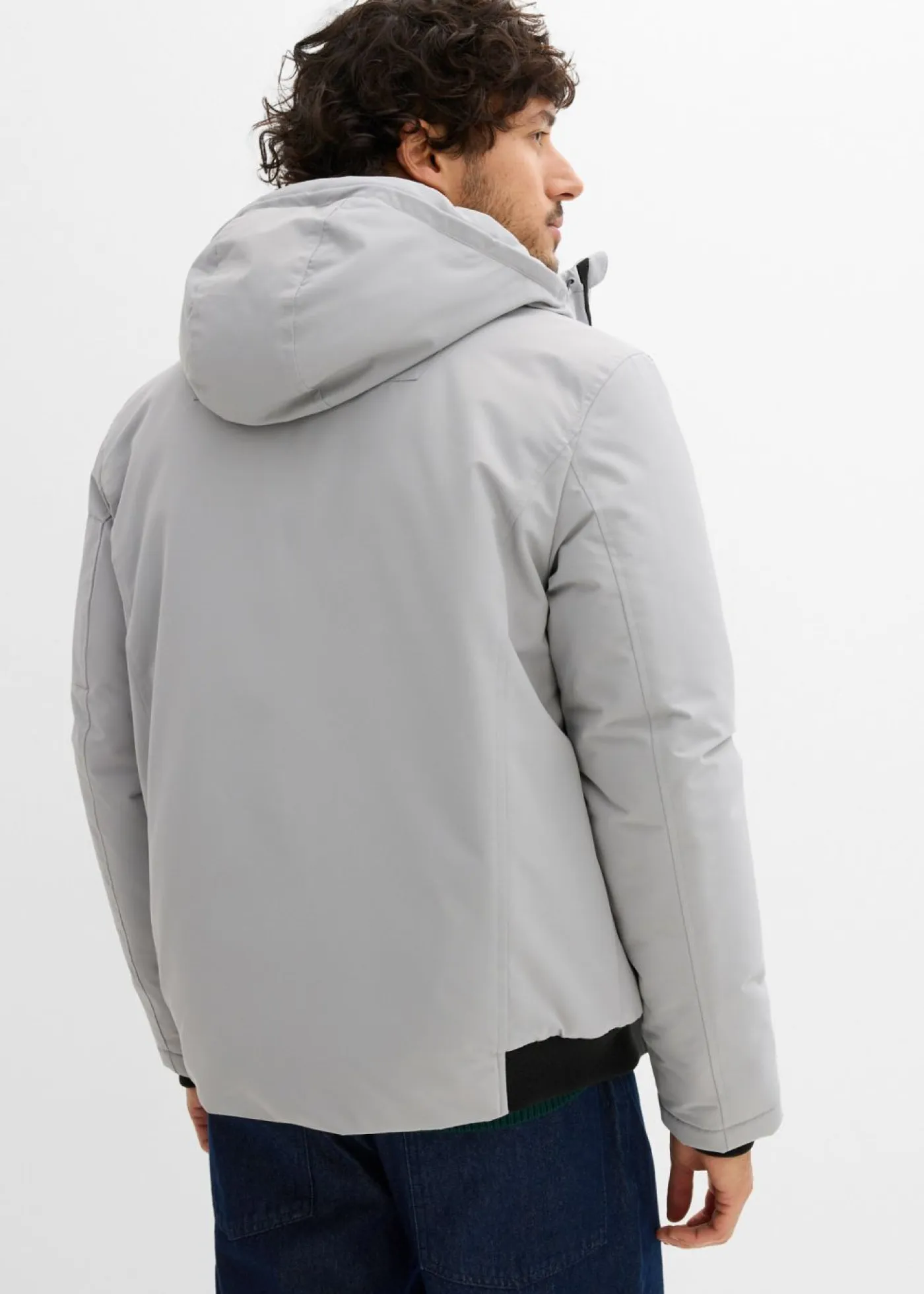 bonprix bonprix Chaquetas Y Abrigos·Chaquetas|Chaquetas Y Abrigos·Abrigos De Invierno>Cazadora de invierno con detalles capucha y detalles deportivos gris sombra