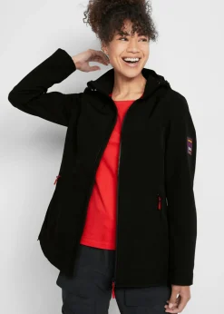 bonprix bonprix Ropa Para El Aire Libre|Ropa Deportiva>Cazadora de tejido suave impermeable Negro