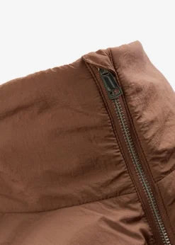 bonprix bonprix Chaquetas Y Abrigos|Novedades>Cazadora repelente al agua con dobladillo abullonado Marrón castaño