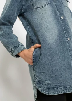 Mujer bonprix bonprix Cazadora vaquera con capucha