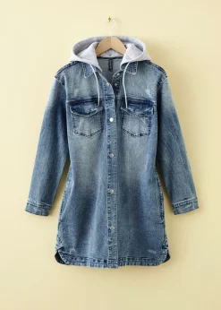 Mujer bonprix bonprix Cazadora vaquera con capucha