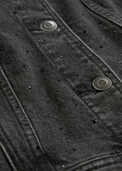 Mujer bonprix bonprix Cazadora vaquera con piedras brillantes