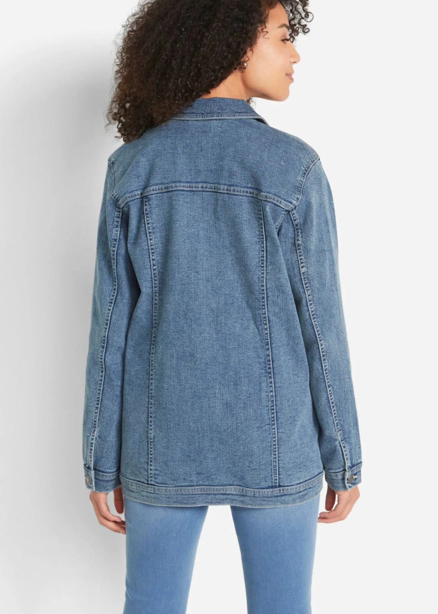 bonprix bonprix Chaquetas Y Abrigos>Cazadora vaquera elástica con corte boyfriend Denim desgastado