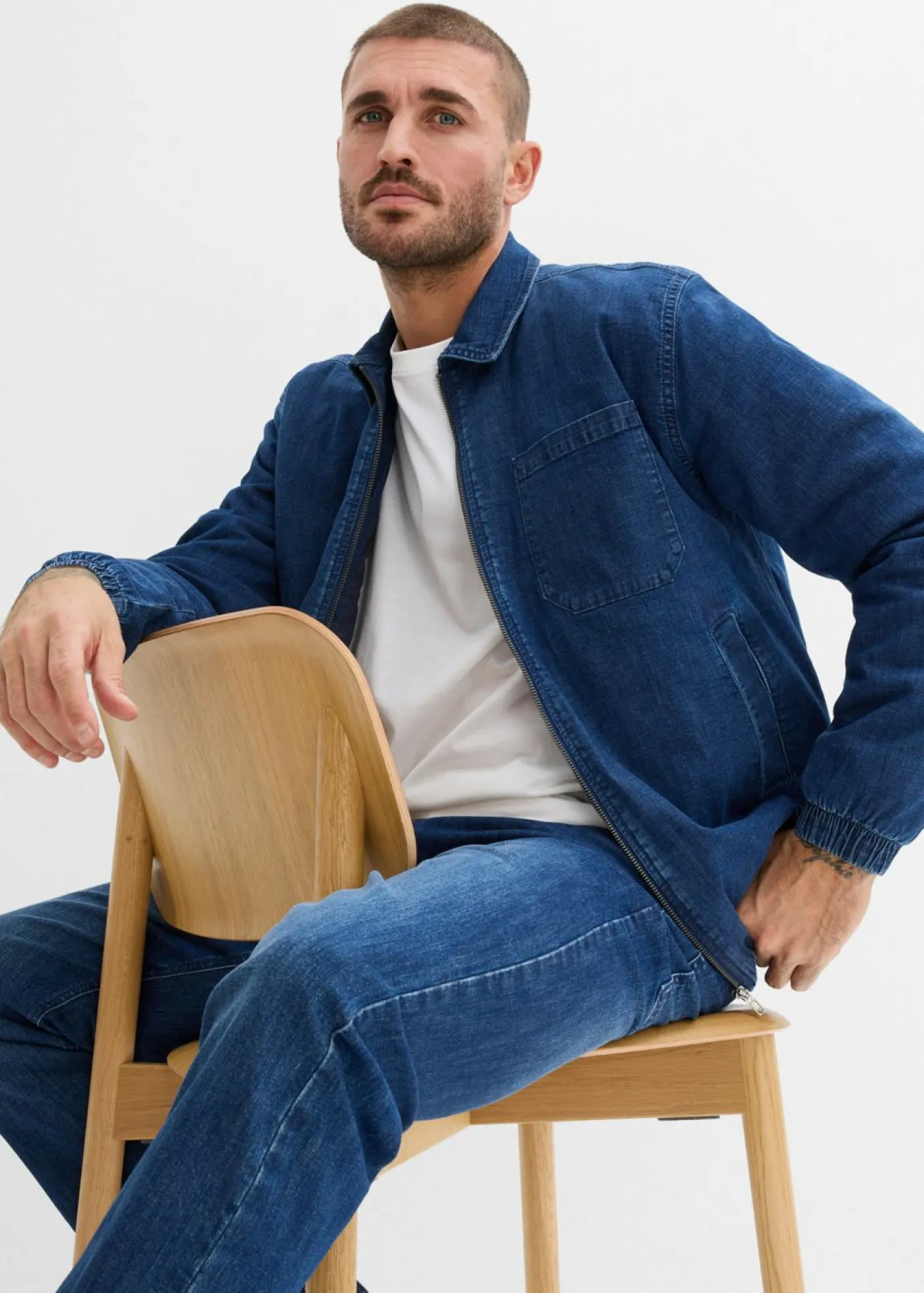bonprix bonprix Chaquetas Y Abrigos·Chaquetas>Cazadora vaquera, regular fit Denim
