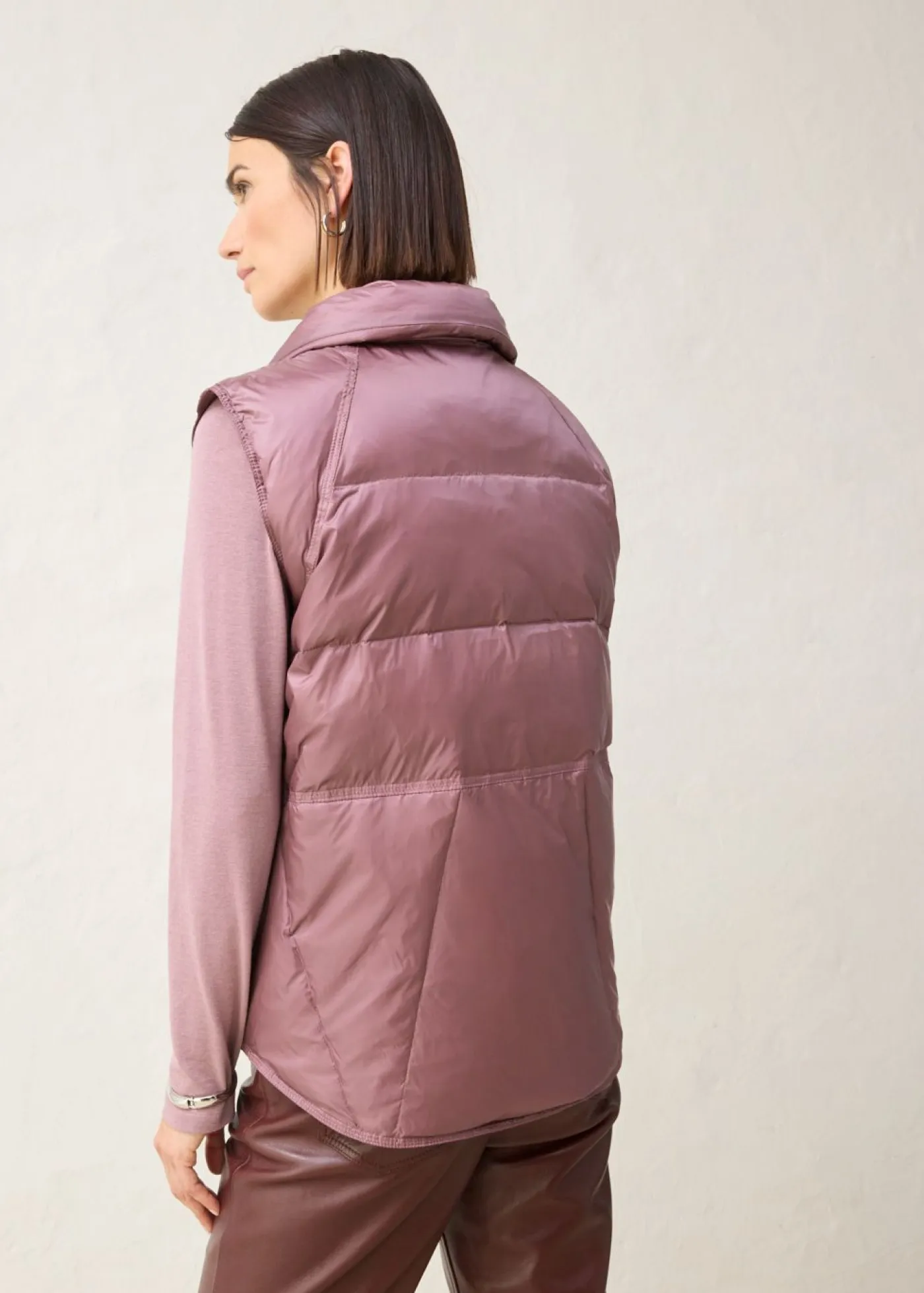 bonprix bonprix Chaquetas Y Abrigos>Chaleco acolchado con plumón reciclado Violeta mate