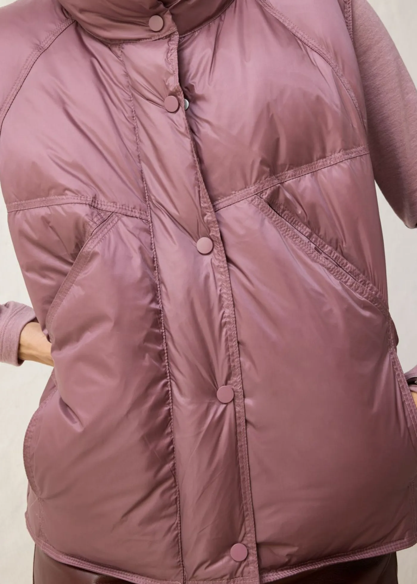 bonprix bonprix Chaquetas Y Abrigos>Chaleco acolchado con plumón reciclado Violeta mate