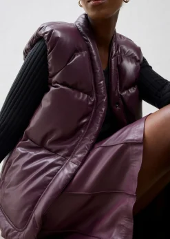 Mujer bonprix bonprix Chaleco acolchado de napa de cordero