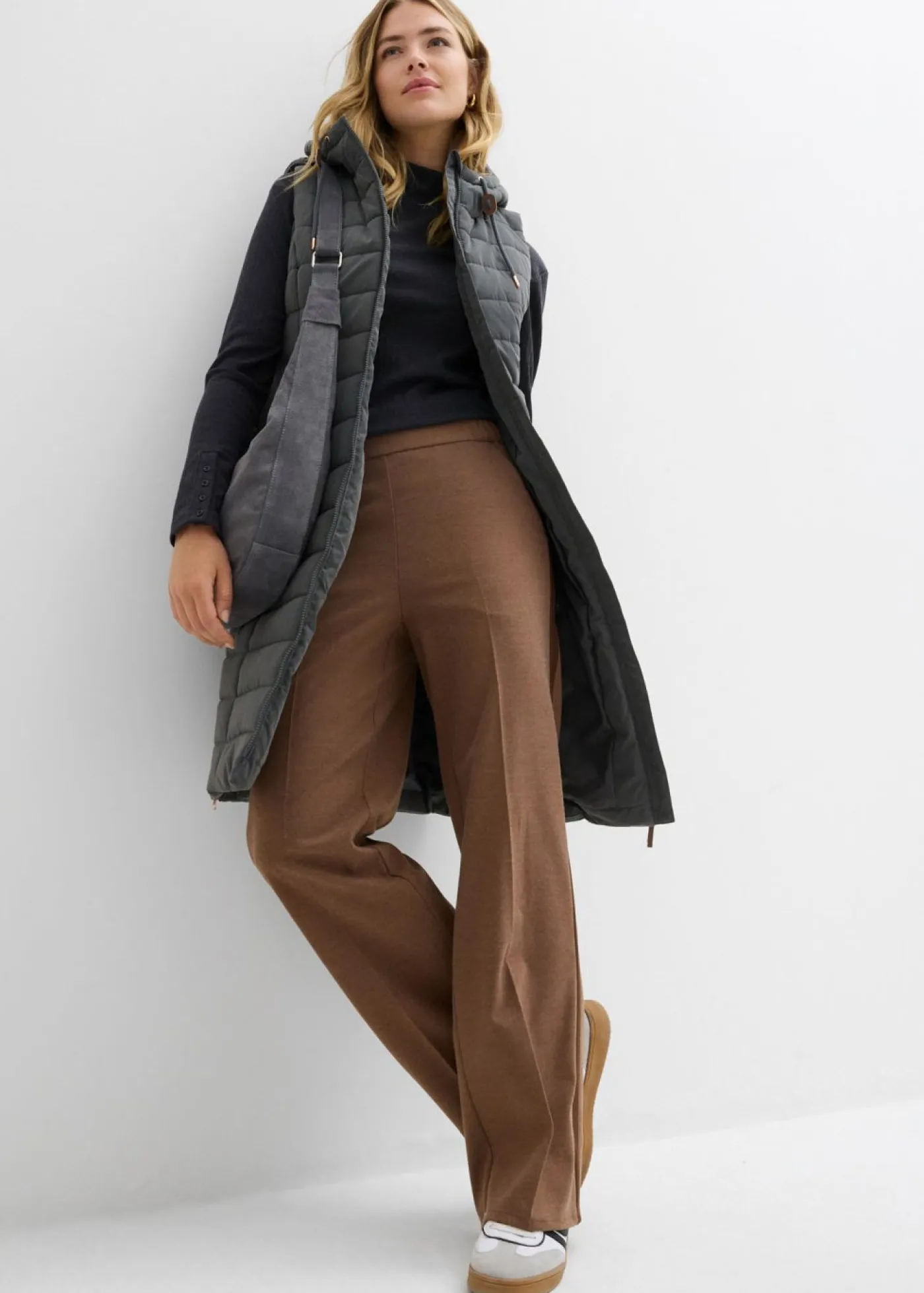 Mujer bonprix bonprix Chaleco acolchado largo