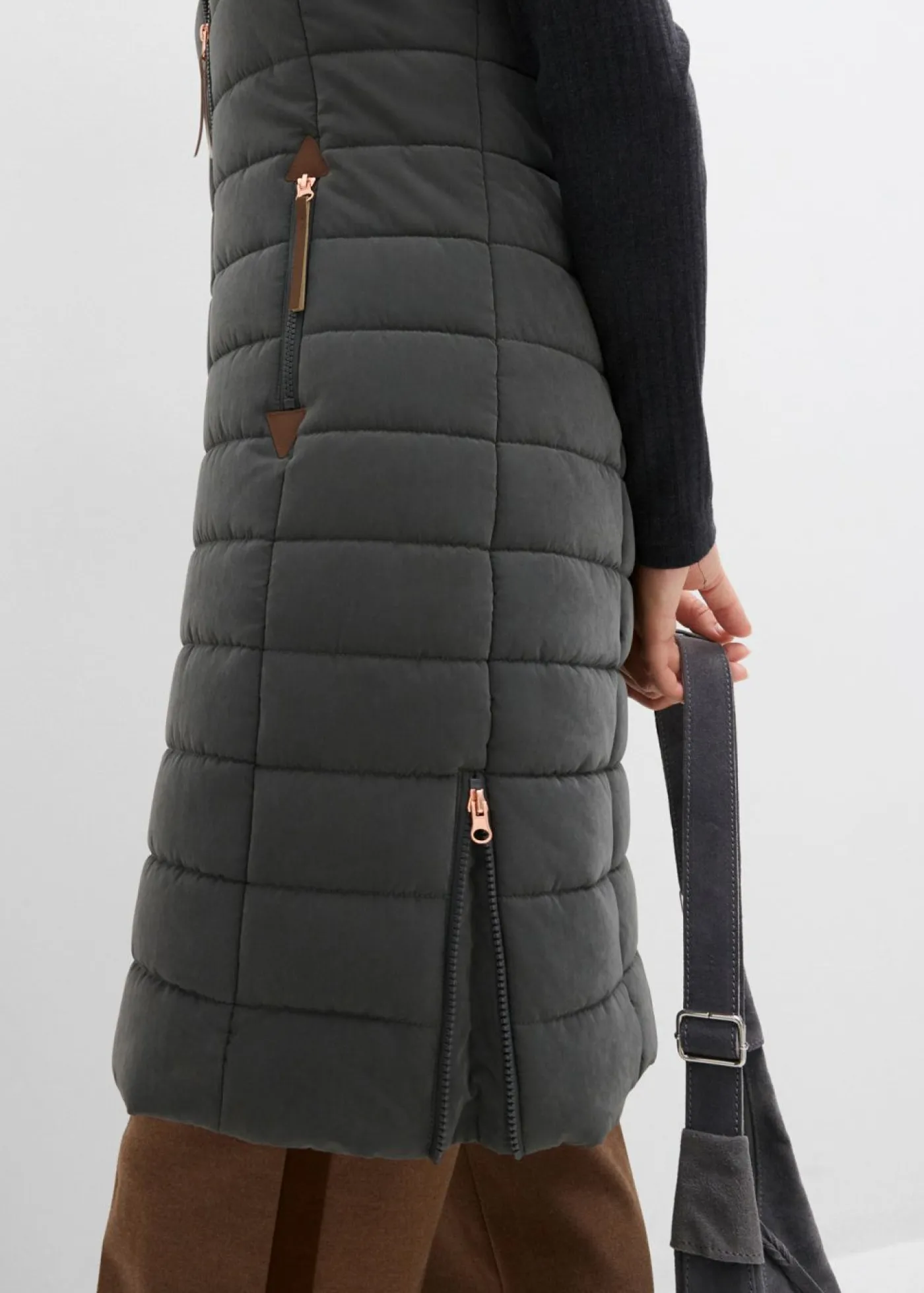 Mujer bonprix bonprix Chaleco acolchado largo