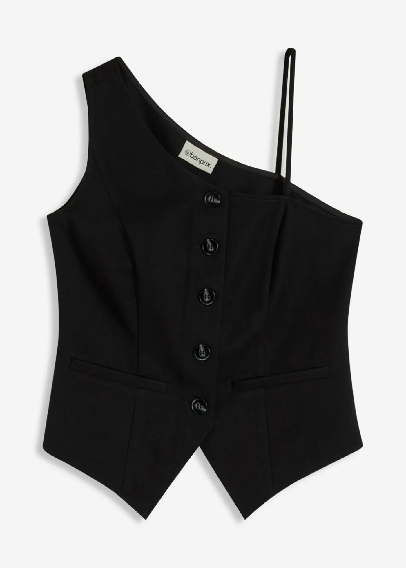 bonprix bonprix Chaquetas Y Abrigos>Chaleco con botones Negro